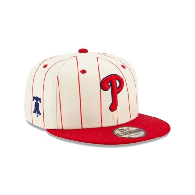 Sapca New Era Philadelphia Phillies MLB Pinstripe 9FIFTY Snapback - Albi